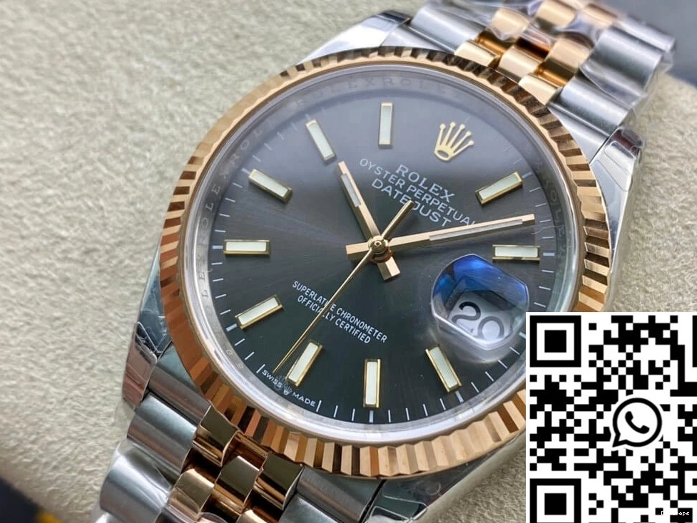 Rolex Gold Datejust EW 637 Rose Sleek Factory M126231-0013 0817